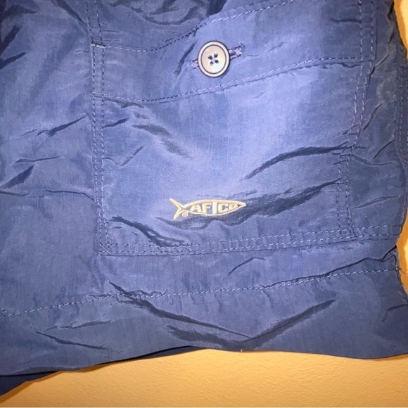 AFTCO The Original Fishing Shorts 6” Navy Blue Size 38 - Picture 11 of 13